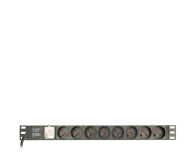 GEMBIRD Listwa zasilająca rack (PDU), 8 gniazd FR, 1U, 10A, wtyk C14 3m EG-PDU-014-FC14 - 1230921 - zdjęcie 2